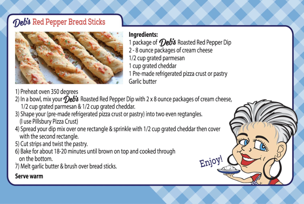 Red Pepper Bread Sticks Recipe - Image 2